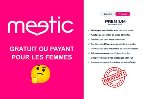 meetic gratuit ou payant|Le détail des tarifs Meetic à jour en décembre 2024